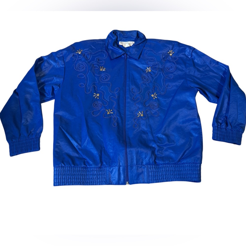 Vintage blue bomber jacket, small - Picture 2 of 7